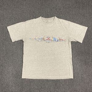 Newport Blue T Shirt Beachside Classical Car Surf Board Short Sleeve Size Large